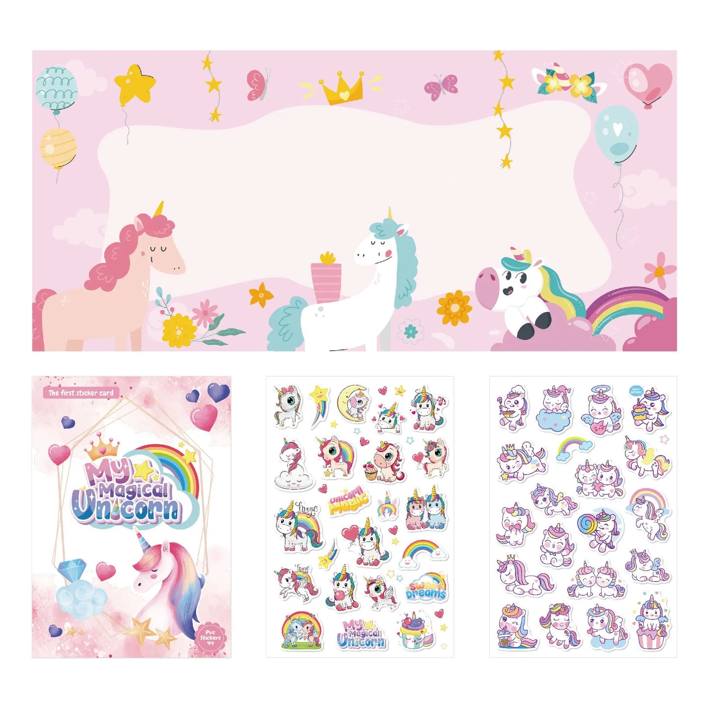 DATGO Parent-Preschool Kids Plastic-Vinyl Preschool Reusable Cartoon Copper Plate No-Tear Bubble Sticker Scene Paste Books Stickers-Sticker Machines /Ages :2 Years Old-Preschool Kids/Colors-Multicolor/Blue/Pink/Animal