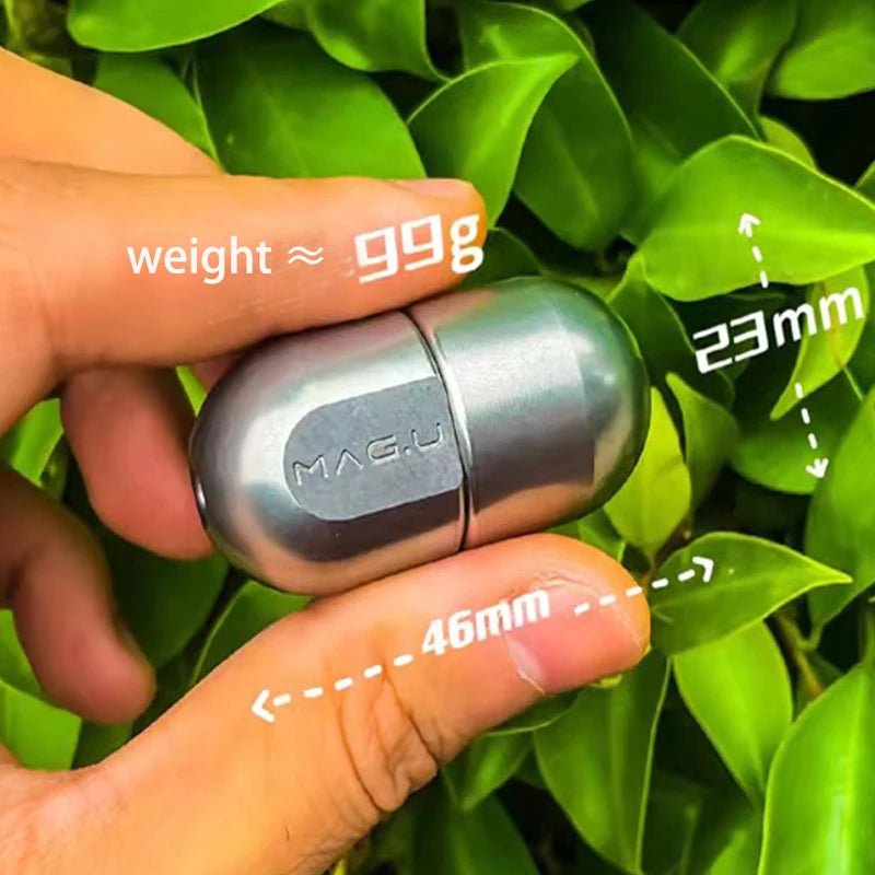 Mini Stainless Steel Magnetic Levitation Capsules Stress-Anxiety Reliever Hand Spinner Fidget Toys/ Colors-Red/Gray/Silver/Black/Ages: 18 + Years Older