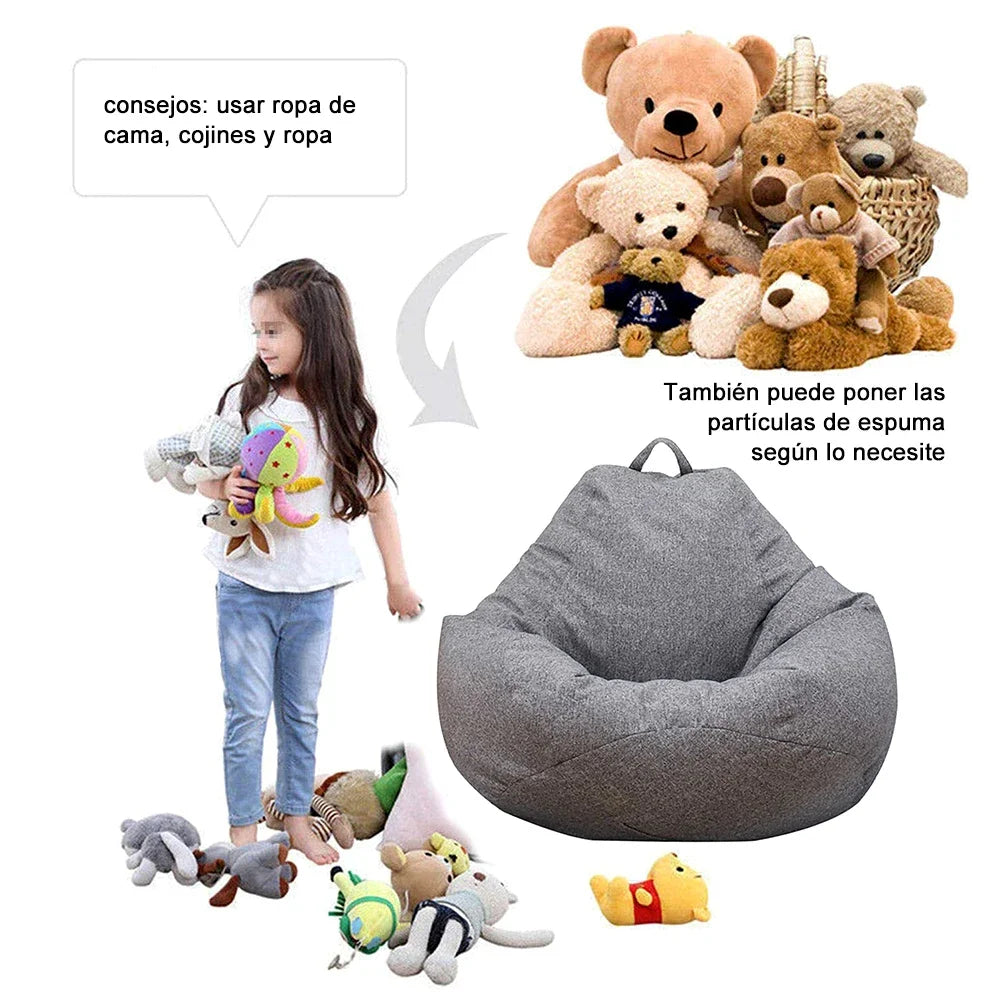 No-EN-Name-Null Adults Removable Inner Liner No Internal PS Bean Filling Large Lazy Seat Bean Bag Replacement COVERS/Color-Purple/Gray/Green/Yellow/Brown