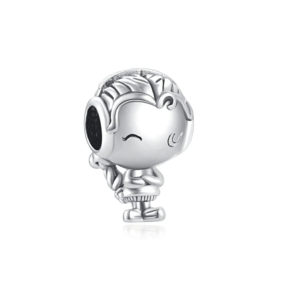 DISNEY Imitation Sterling Silver Metal-Gold-Plated Enamel Clear White Zircon Stones Beads Fine Imitation Fits Pandora Bracelets Charms-Pendants/Colors-Silver/Gold/Clear/Multicolor/Animal