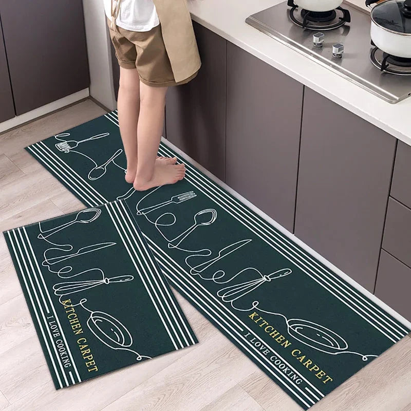 Kitchen Long-Small Rectangle Indoor Modern Hand-Machine Washable Anti-Slip Waterproof  Polyester Rugs/Colors-Blue/Gray/ Multicolor/ Black/Green/White/Geometric/Dots