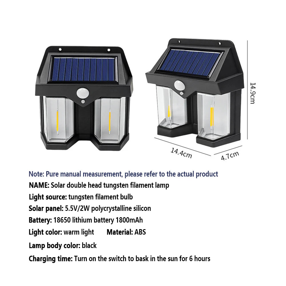 HIMISS Outdoor Waterproof Cool White Solar Powered Gary-Black Square-Oval Plastic Body 18650 Lithium Battery Three Modes Wall-Mounted LED Human Induction EMERGENCY LIGHTING /LED Bulbs Included