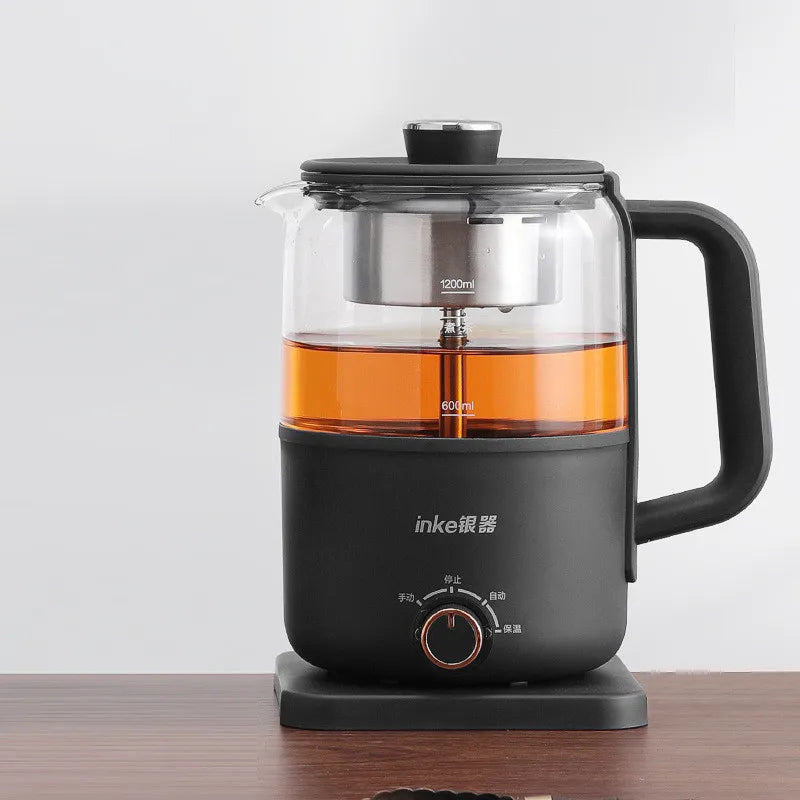 Electric Glass Stainless Steel Spray AC-Powered Tea Kettles/Colors-Blue/Black/Clear