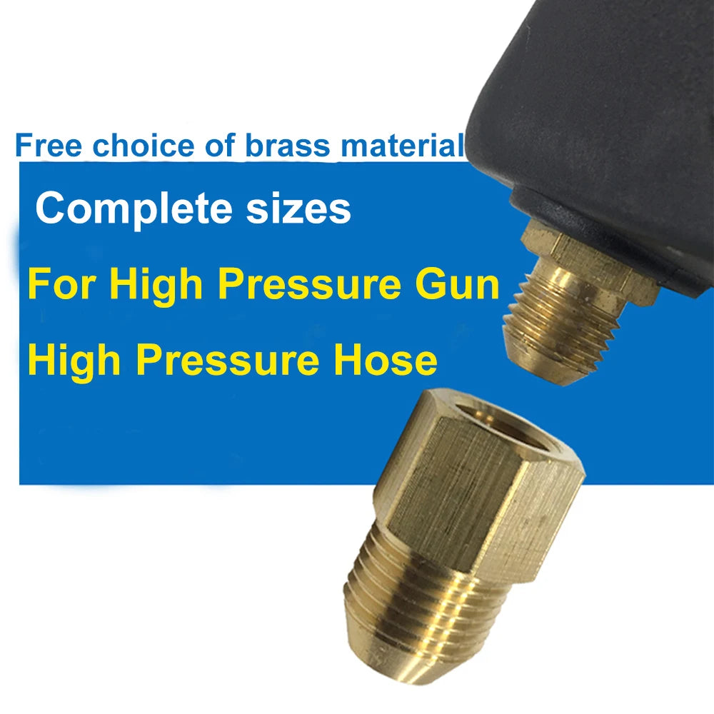 KAIKARAI Gold-Silver Brass Thread Connector Male-Female Adaptor Converter Joints High Pressure Washer Guns-Garden Hose Fittings