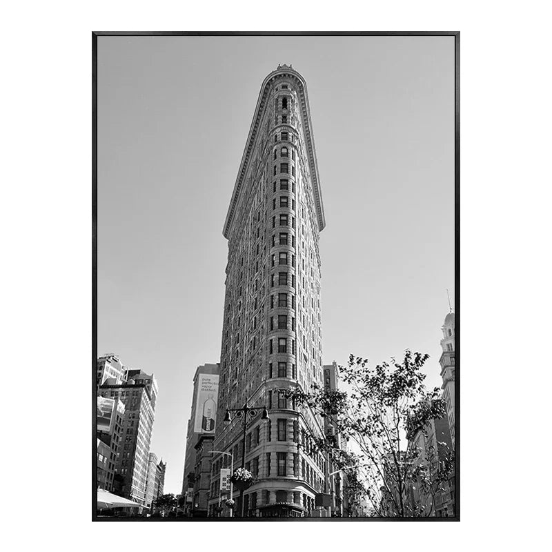 Unframed Canvas New York City-Brooklyn Bridge-Paris Tower/ Colors-Black/ White