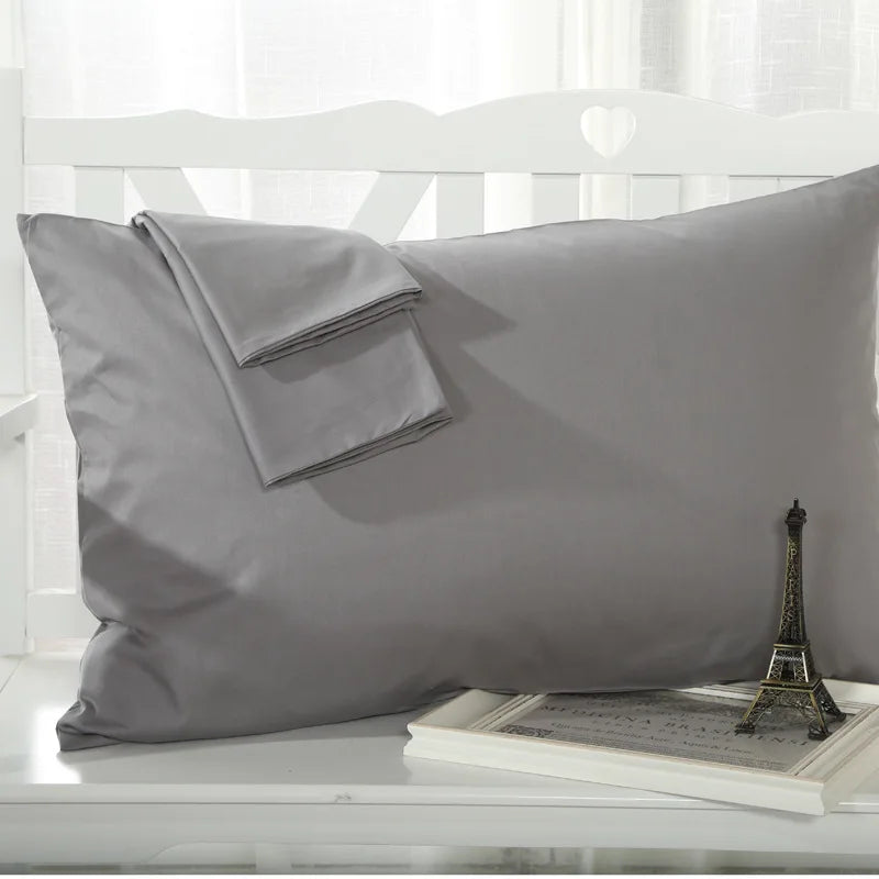 No-EN-Name-Null Modern Soft Strong Egyptian Cotton Silky Sateen Finish Red Rectangle Shaped Pillowcases/Queen-King Sizes/Colors-Red/Beige/White/Purple/Pink/Multicolor/400 Thread Count/Machine Wash/Tumble Dry/Traditional Closure