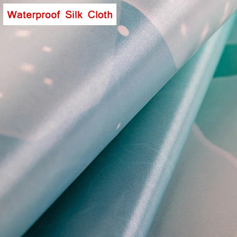 JIADOU Waterproof 3D Printed Sea-Dolphin-Floral Custom Mural Self-Adhesive Plastic Canvas Wood Fiber Wallpaper