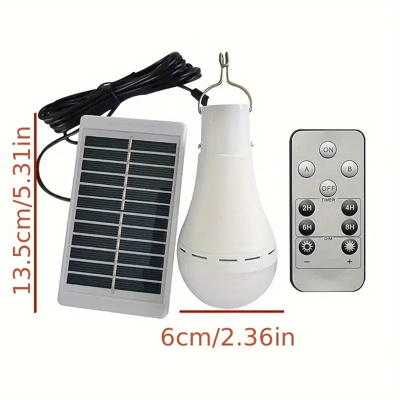 No-EN-Name-Null Outdoor White-Gray-Black Plastic Bulb Shaped Body USB Micro 5P Interface Cool White 7W-9W LED Solar-Powered Remote Control Built-In Battery Charging Hanging Emergency Lighting/Bulbs Included