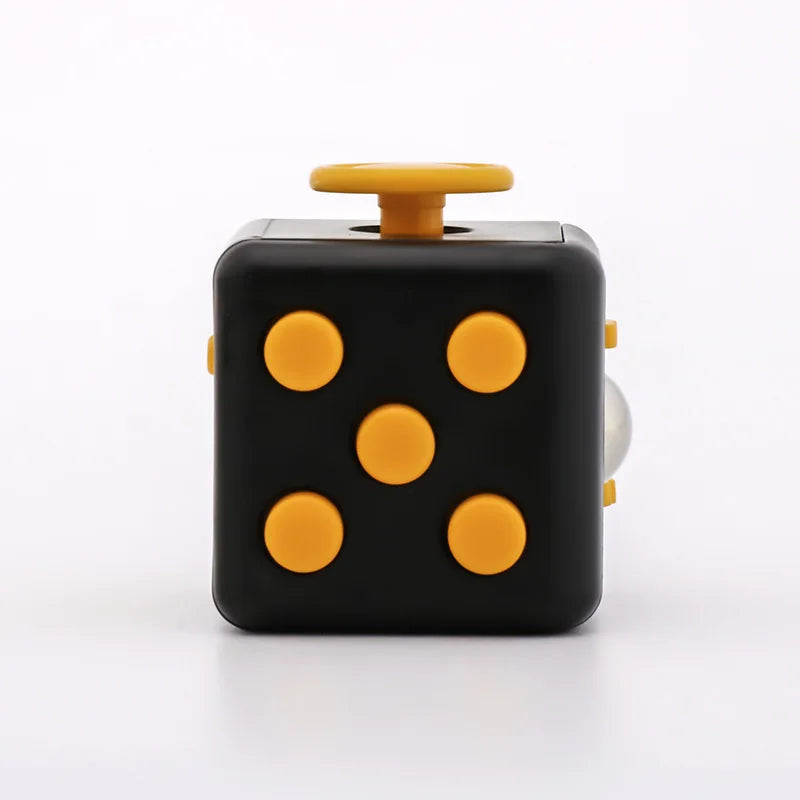No-EN-Name-Null Handheld Multicolor Plastic Square Shaped Stress-Relief Decompression Dice Executive Toys/Ages: 14-18 Years Old + Older/Colors-Black/White/Multicolor/Dots