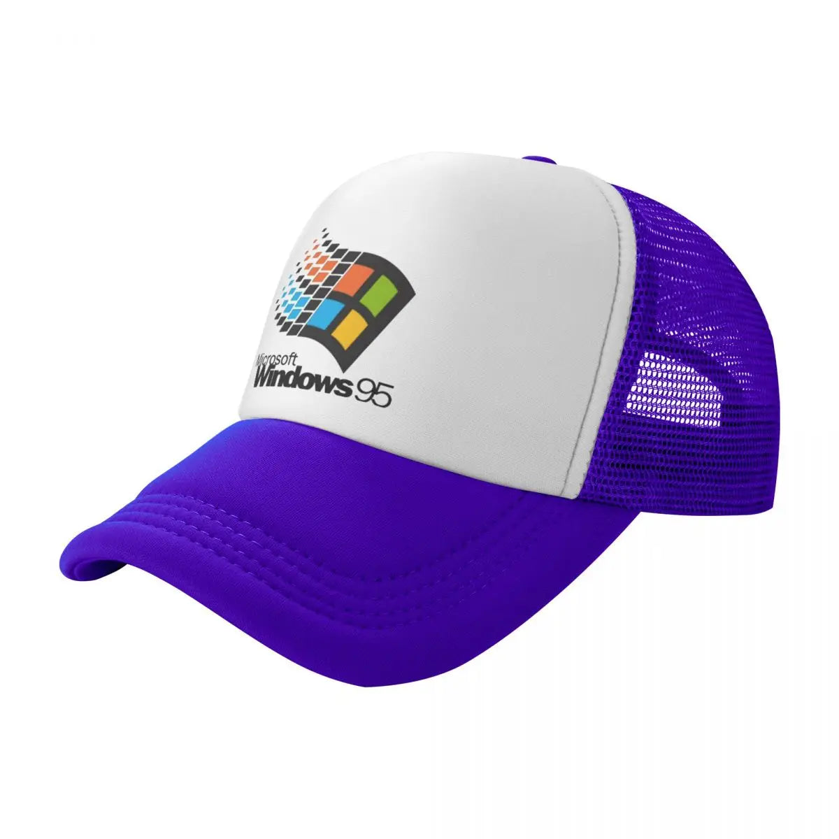 No-EN-Name-Null Unisex Adjustable Fit Adults Summer Windows 95 Geeks Mesh Baseball Caps/Colors-Red/Green/Pink/Blue/Orange/Yellow/Multicolor