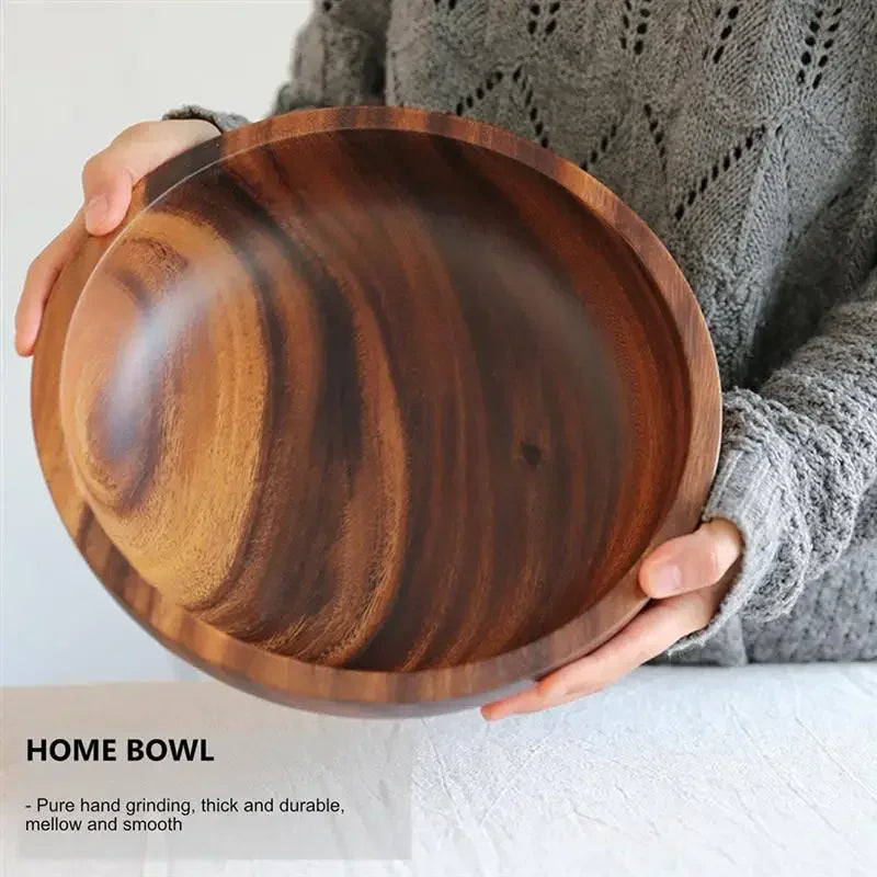 Kitchen  Brown Wooden Bowls