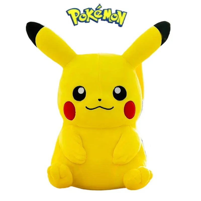 DUODUOBAO Kids-Adults Plush Yellow Cute Cartoon Pokemon Pikachu Movie-TV PP Cotton Soft Stuffed Animals/Ages: 3-18 + Years Old-Adults