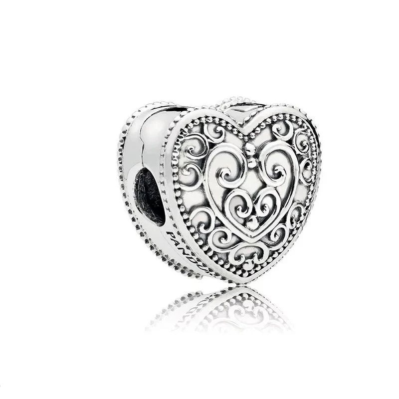 DISNEY Imitation Sterling Silver Metal-Gold-Plated Enamel Clear White Zircon Stones Beads Fine Imitation Fits Pandora Bracelets Charms-Pendants/Colors-Silver/Gold/Clear/Multicolor/Animal