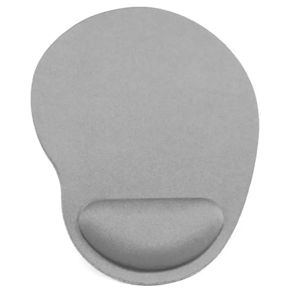 DITIPOO Solid Multicolor Rectangle-Oblong Oval Shaped Smooth Lycra Fabric Top-EVA Memory Foam-PU Design Ergonomic Wrist Rest Support Rubber Base Mouse Pads/Colors-Blue/Black/Red/Purple/Gray/Multicolor