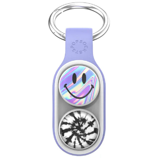 Lightweight Portable Multicolored Plastic Round Magnet Fingertip Elastic Ice Hockey Pucks  Fidget Toys Keychains/Colors-Purple/Blue/Pink/White/Green/Black/Multicolor