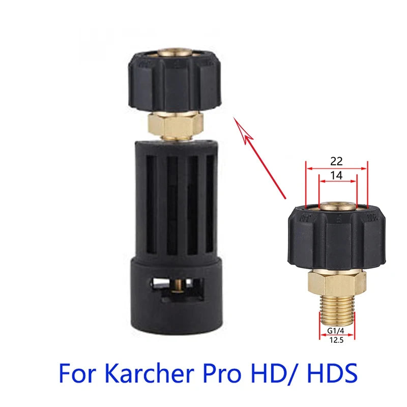 KARCHER Black Body 1/4 Inch Quick Connect Adapters To The Gun-Hose Pressure Washer Accessories/Colors-Black/Silver/Gold