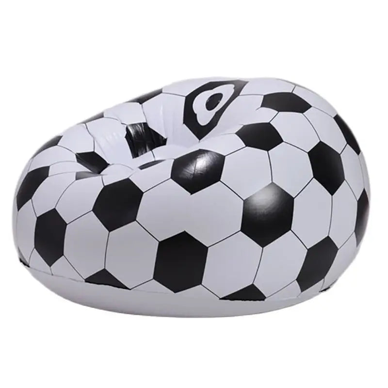 ZJMZYM Modern Indoor Soccer Ball-Basketball Sport Theme Round Shaped Vinyl Upholstery Inflatable Durable PVC Plastic PS Synthetic Multicolor Polyester One Person Lazy Bean Bag Chairs /Colors-Orange/Black/White/Multicolor/Geometric