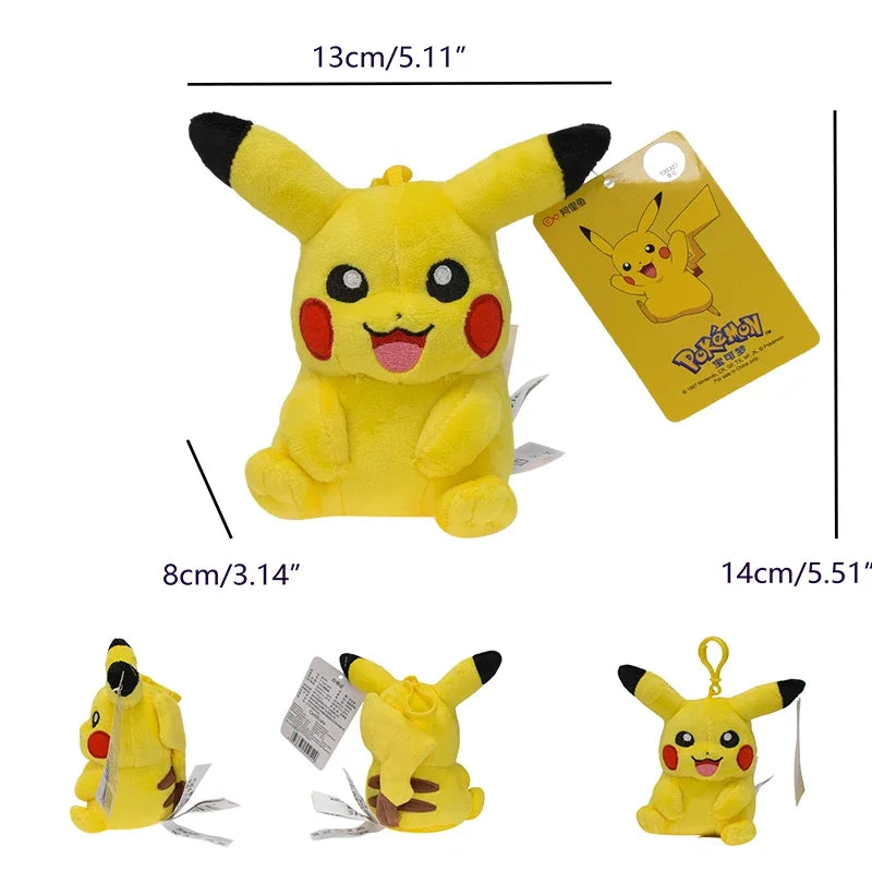 DUODUOBAO Kids-Adults Plush Yellow Cute Cartoon Pokemon Pikachu Movie-TV PP Cotton Soft Stuffed Animals/Ages: 3-18 + Years Old-Adults