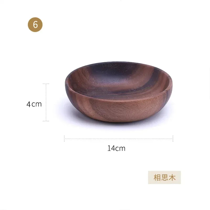 Kitchen  Brown Wooden Bowls