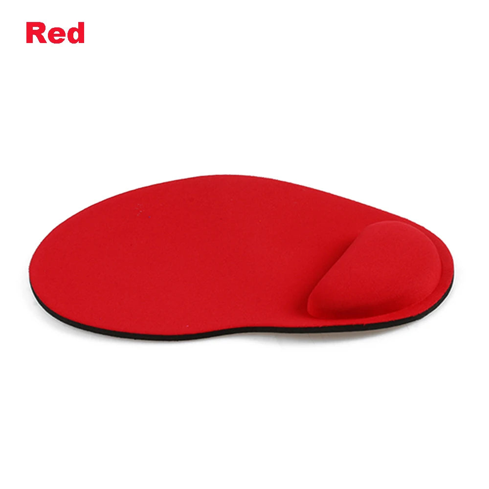 OKDEALS Customized Shapes Free-Form Soft Comfortable Leather Solid Rainbow Color Rectangle Shaped Foam Sponge Core Non-Slip Wrist Support REST Neoprene Rubber Base Gaming Mouse Pads