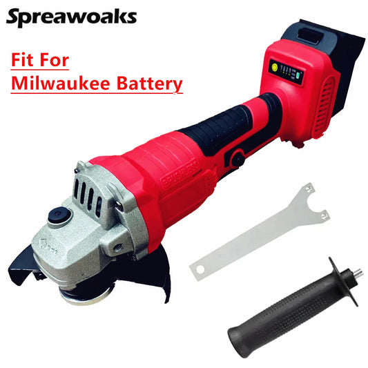 Brushless Angle Grinder For Milwaukee 18V 20V Battery 125mm 3 Gears M14 Electric Cordless Polishing Cutting Power Tools