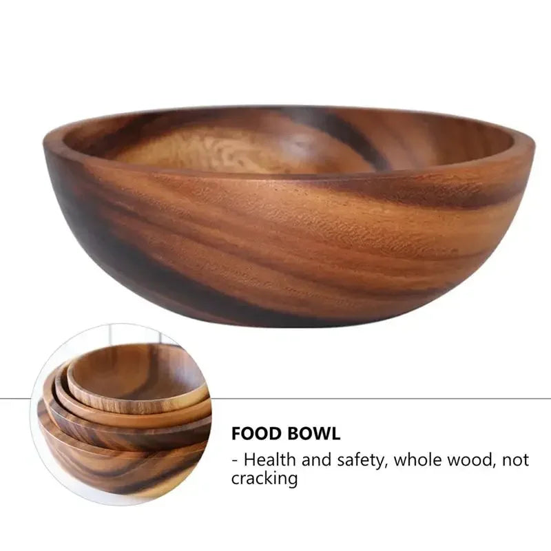 Kitchen  Brown Wooden Bowls