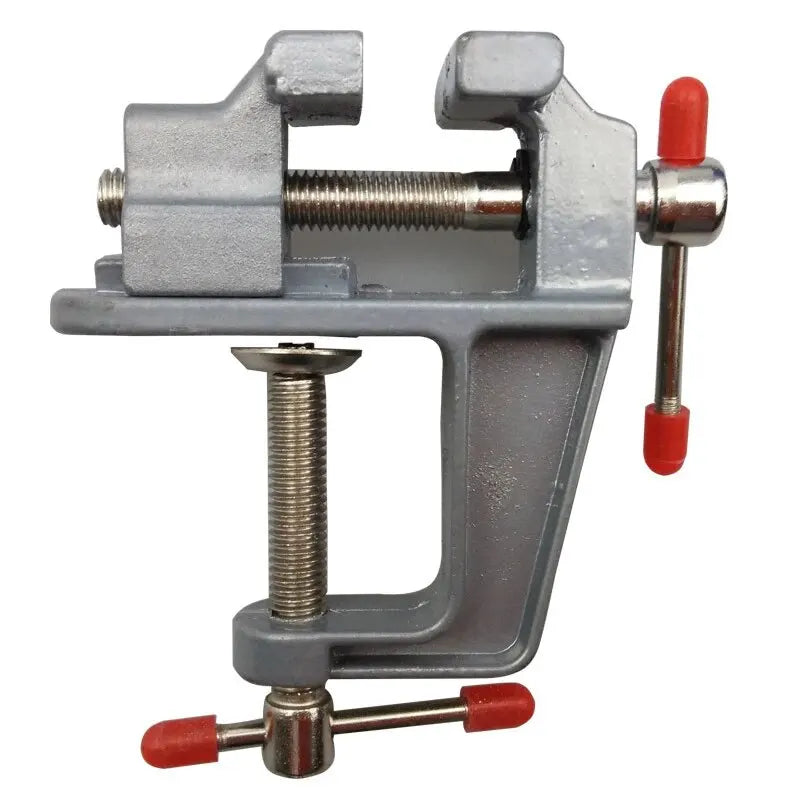 DTBD Mini Red-Gray-Silver Aluminum Alloy Steel Metal Screw Bench Vise Clamps/Colors-Red/Gray/Silver/Multicolor