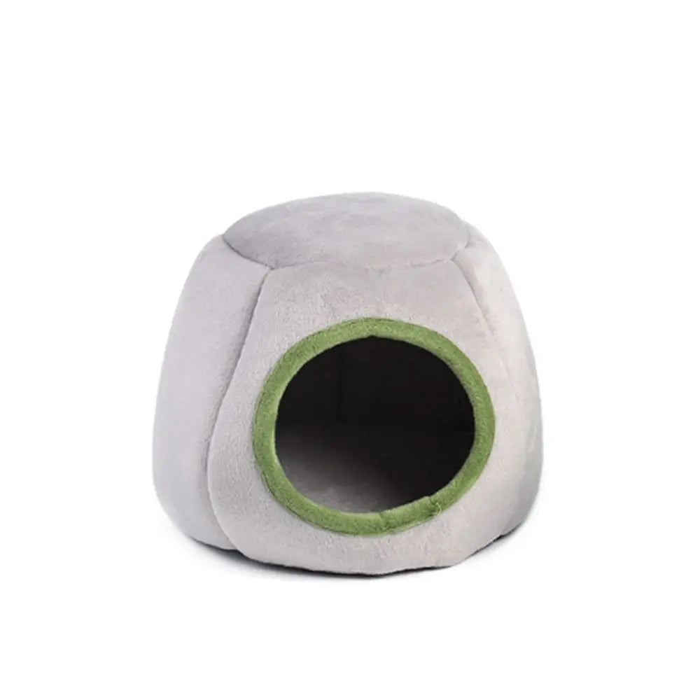 No-EN-Name-Null Moisture-Windproof Two Styles Green-Three Styles Gray Cotton-Flannel Soft Plush Synthetic Elastic Sponge Filling Fabric Body Pets Small Animals Habitats-Cages Anti-Skid Bottom Sleep Beds