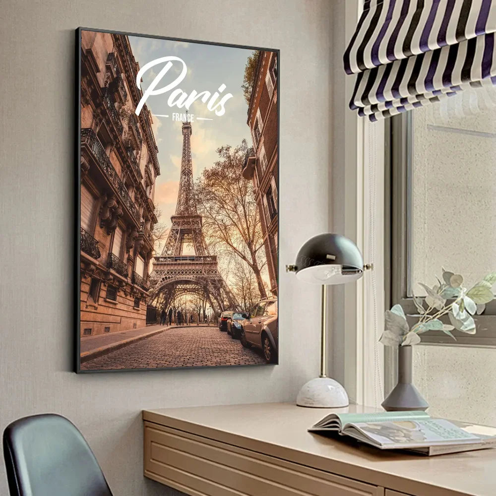 No-EN-Name-Null Modern HD Printed Unframed Different Style Customized Sizes Multicolor Famous Places Travel Cities-Kuala Lumpur-Dubai-Amsterdam-Lisbon-Wall Art Prints/Colors-Multicolor/Red/Black/Blue/Brown