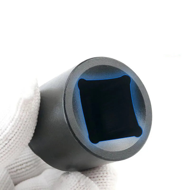 OUIO Handheld Manuel Power Black-Blue Chrome-Plated Vanadium Steel Straight Handle Design Screw Guns Impact Wrenches Square Driver Heads Socket Tools /Colors-Black/Blue/Silver/Gray