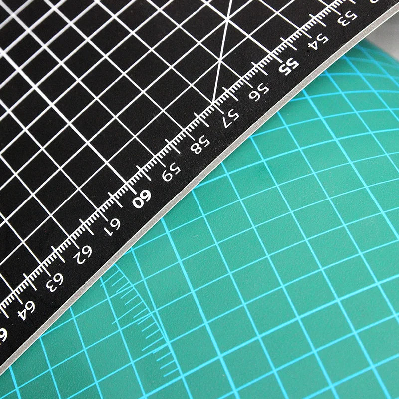 Durable Double-Sided PVC Multi-Purpose Self-Healing Grid-Lines Cutting Craft  Mats/Colors-Green/Black/Gray/Pink/Purple