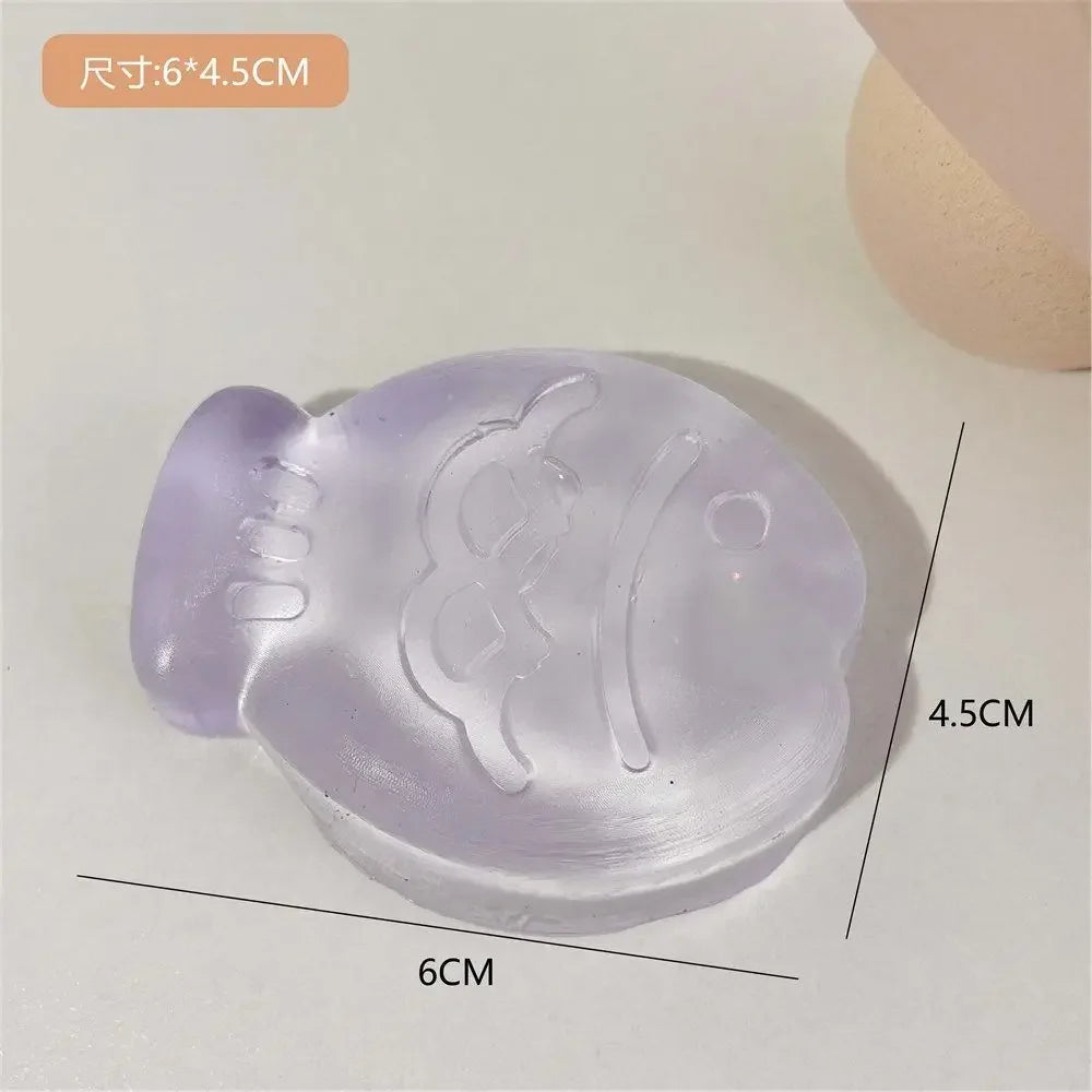 GOOTRADES Squeezable Stretchable Non-Toxic Synthetic TPR Silicone Mini Cute Adorable Animal Cat Paws Pinch Soft Fidget Activity Toys/Colors-Clear/Pink/Gray/White/Blue/Ages: 2-18 Years Old-Adults