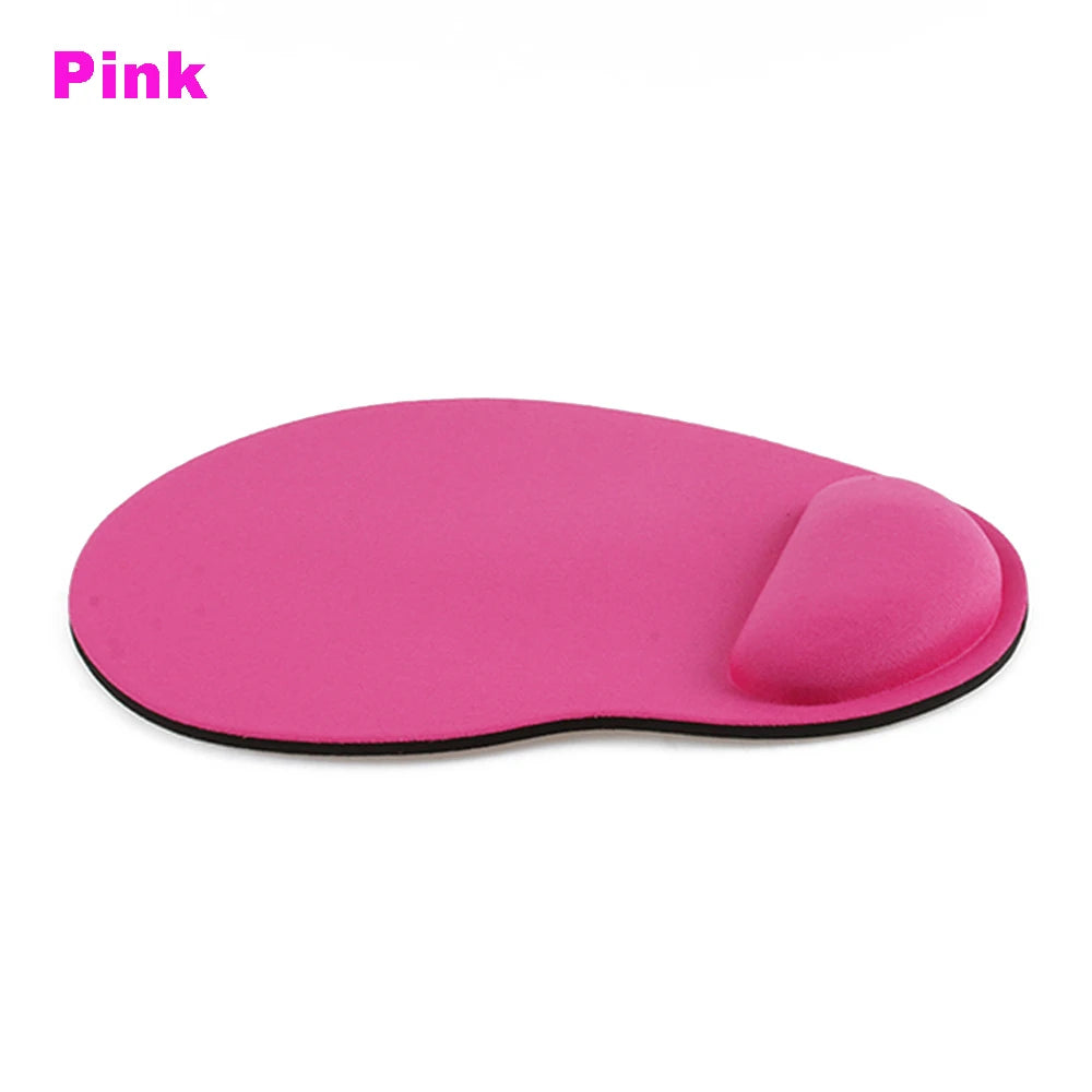 OKDEALS Customized Shapes Free-Form Soft Comfortable Leather Solid Rainbow Color Rectangle Shaped Foam Sponge Core Non-Slip Wrist Support REST Neoprene Rubber Base Gaming Mouse Pads