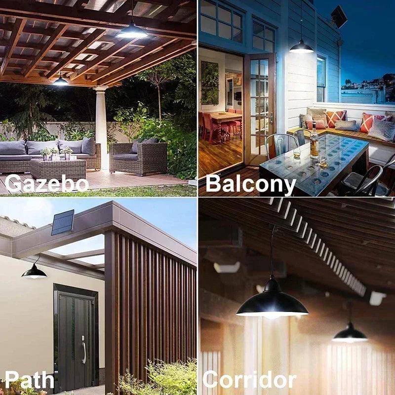 SUPERCHEESE Modern Remote Control Waterproof Antique Black Round Dimmable Lanterns Warm White LED Lights Built-In Battery-Powered 2 Black ABS Plastic Solar Powered Landscape Pathway Lighting/Colors-Black/White/Yellow