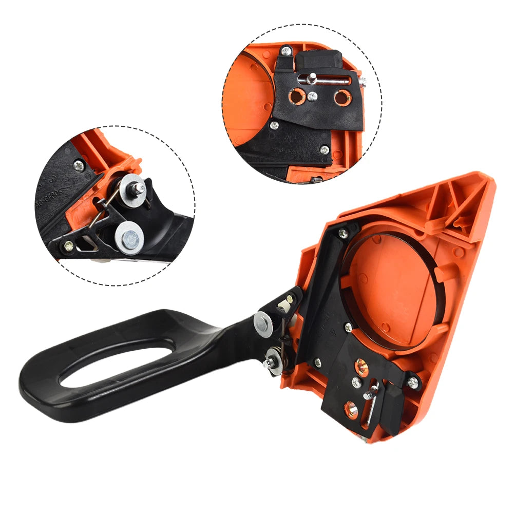 ANENG Outdoor Black-Orange Plastic Body Power Equipment Chain Brake Sprocket Cover Replacement Parts Chainsaw Accessories