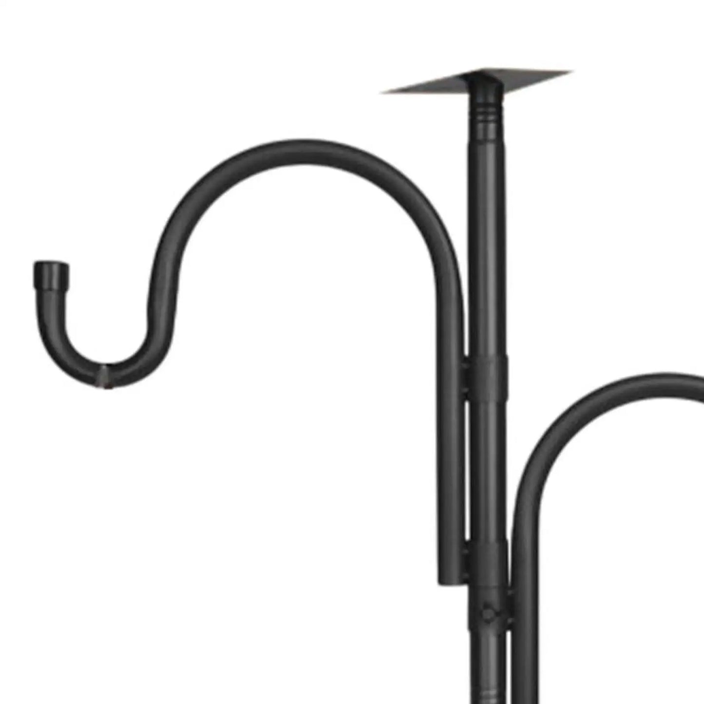 KESOTO Outdoor Rust-Resistant Black Iron Metal Stainless Steel Coated-2 Birdhouse Brackets-3 Squirrel Proof Guards-2 Bird Feeding Plate-2 Hooks-7 Light Stand Station Stake Feeder Poles/1 Pack Accessories