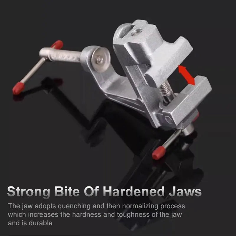 DTBD Mini Red-Gray-Silver Aluminum Alloy Steel Metal Screw Bench Vise Clamps/Colors-Red/Gray/Silver/Multicolor