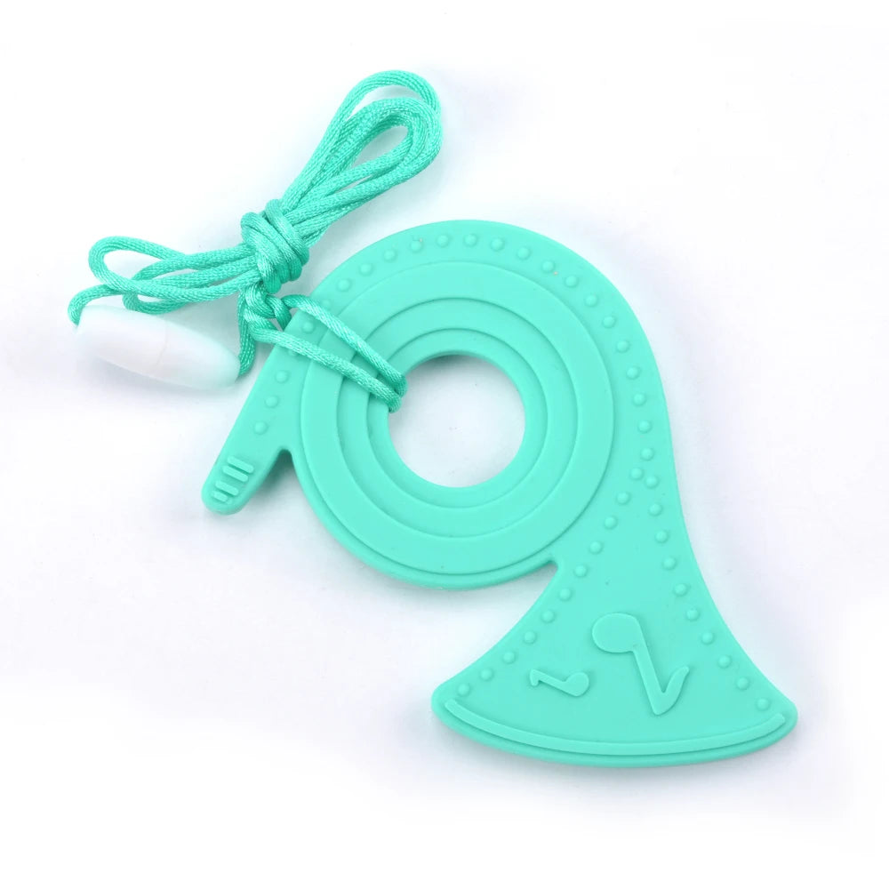 Animal Shaped Baby Silicone Teether Necklaces/Ages: Newborn-3 Years Old/Colors-Multicolor/Brown/Blue/Green/Purple/Pink