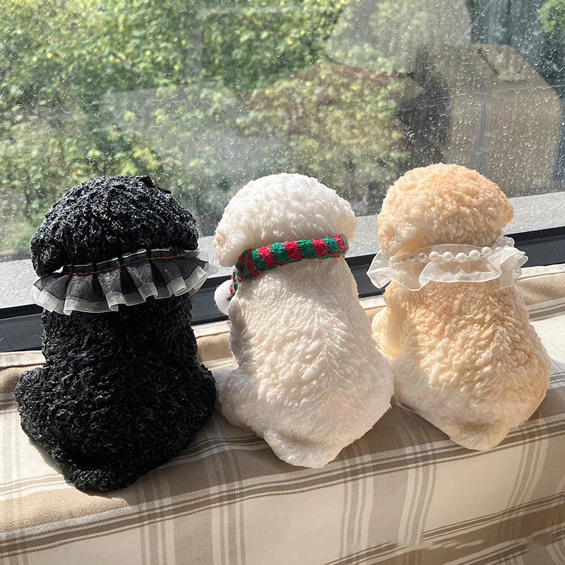 MARBIT Teens-Adults 3D TPR Synthetic Plastic Super Cute Realistic Black Puppy Animal Flexible Pinching Squeezing Stress-Anxiety Reliever Executive Toys/Ages: 13-18 Years Old-Adults