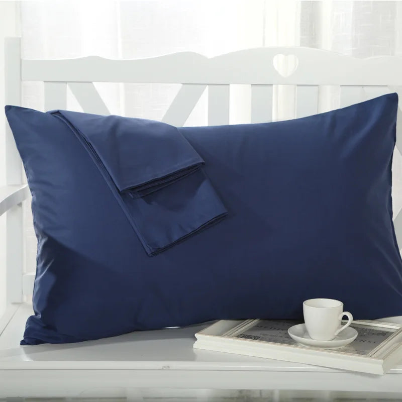 No-EN-Name-Null Modern Soft Strong Egyptian Cotton Silky Sateen Finish Red Rectangle Shaped Pillowcases/Queen-King Sizes/Colors-Red/Beige/White/Purple/Pink/Multicolor/400 Thread Count/Machine Wash/Tumble Dry/Traditional Closure