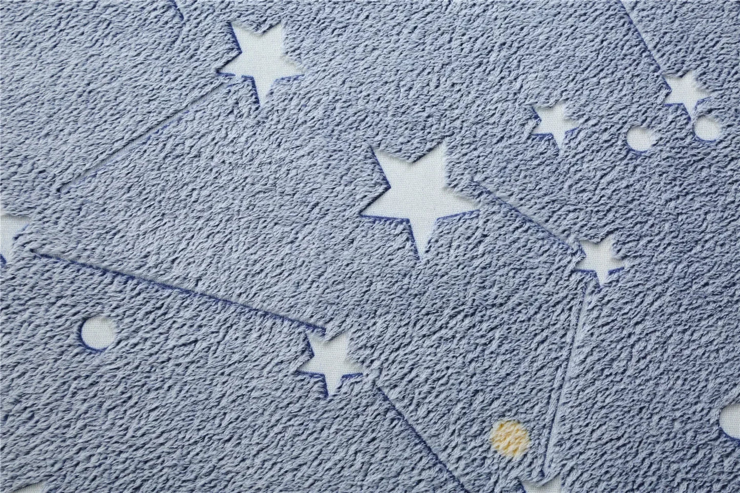 Wilton 100% Polyester Large Fun Glowing In The Dark Stars Area Rugs/Colors-Gray/Blue/Green/Pink/Multicolor