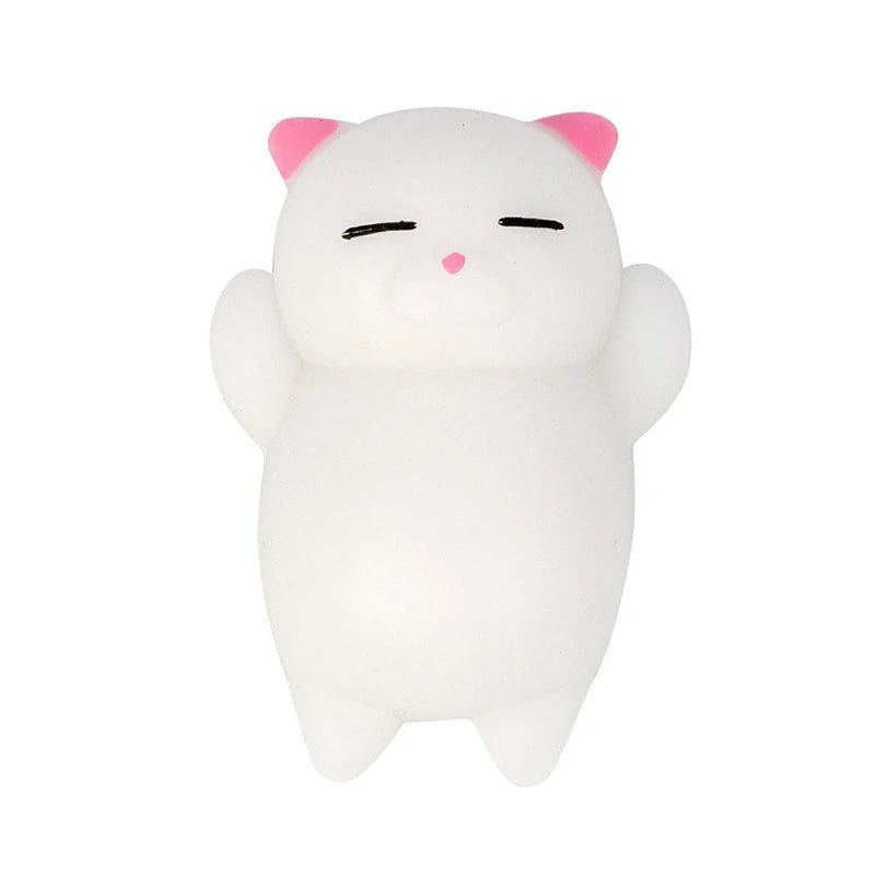No-EN-Name-Null Kids Multicolor Mini Mochi Squishy Soft Cute Papa Pug Puppies-Cats-Pigs Animals Stretching Pinching Squeeze Plastic-Rubber Activity Toys /Colors-Brown/Black/Light Blue/Pink/White/Yellow/Multicolor/Ages: Over 6 Years Old-Adults