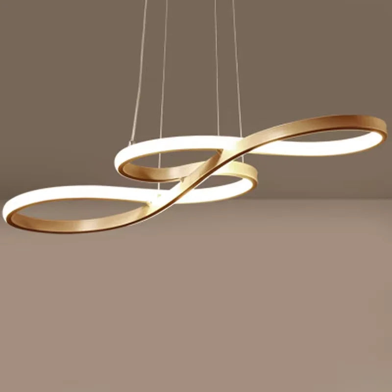LUDENGCHAOSHI Modern Adjustable Height Kitchen Island Aluminum Acrylic Metal Brushed Nickel Finish Pendant Remote Control Dimmable Cool-Warm-Daylight White LED Cord Pendant Hanging Ceiling Light Fixtures/Colors-Black/Gold/White/Bulbs Included