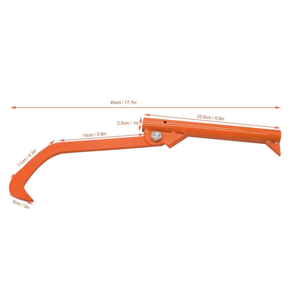 ISFRIDAY Without Handle Carbon Steel Metal Moving-Lifting Rustproof Log Roller Felling Lever Tools/Colors-Orange/Red/Silver/NO Handle