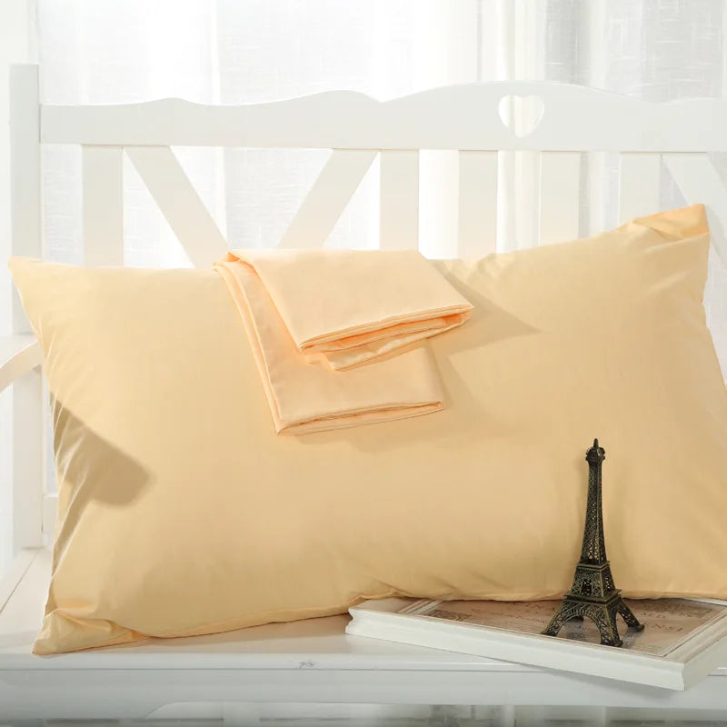 No-EN-Name-Null Modern Soft Strong Egyptian Cotton Silky Sateen Finish Red Rectangle Shaped Pillowcases/Queen-King Sizes/Colors-Red/Beige/White/Purple/Pink/Multicolor/400 Thread Count/Machine Wash/Tumble Dry/Traditional Closure