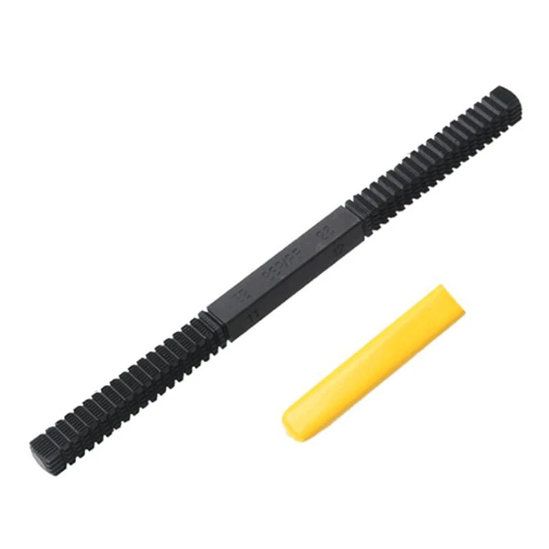 OOTDTY DIY Woodworking Mini Manuel Handheld Yellow Handle-Black Carbon Steel Thread Repair Restoration Metric-Imperial Tool FILES