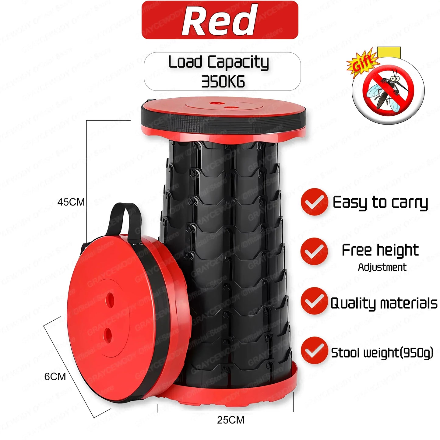 Outdoor Hard Plastic Round Flat Folding Chairs/Colors-Multicolor/Black/Blue/Red/Orange