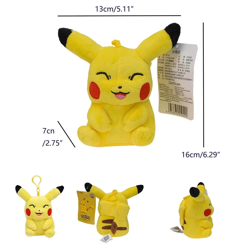 DUODUOBAO Kids-Adults Plush Yellow Cute Cartoon Pokemon Pikachu Movie-TV PP Cotton Soft Stuffed Animals/Ages: 3-18 + Years Old-Adults