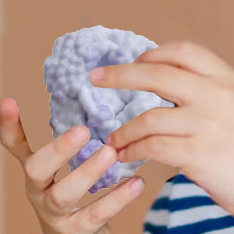 No-EN-Name-Null Teens-Adults Small Silicone Beaded Purple Grapes Shaped Squeeze Ball Activity Toys/Ages: 13-18 Years Old-Adults /Colors-Green/Purple/Pink/White/Multicolor
