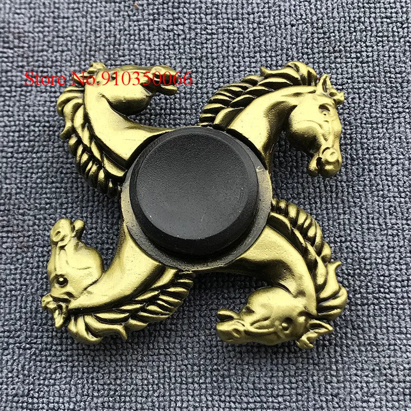 NULL Multicolor Metal ABS Funny Fidget Hand Spinner Toys/Ages: 18 Years Old + Older/ Colors-Red/Yellow/White/Pink/Bronze/Gold/Multicolor/Animal